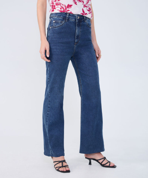 Jeans cropped flare
